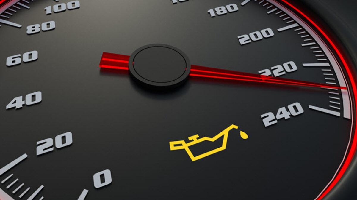 Engine oil warning shop light