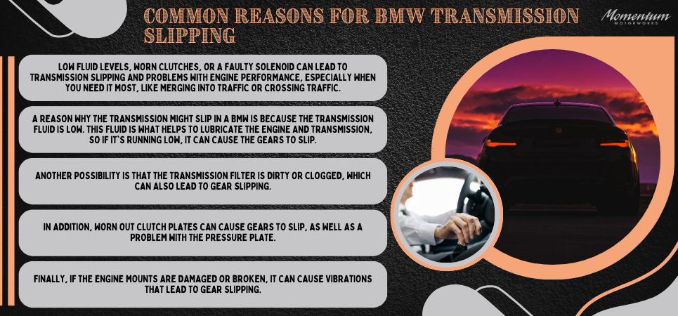 Common Reasons for BMW Transmission Slipping