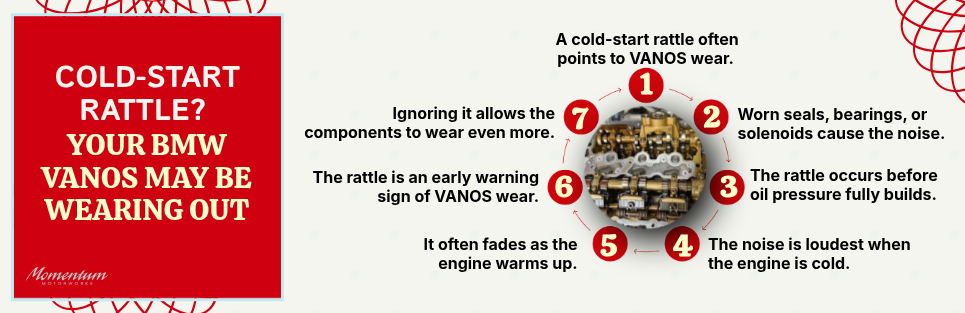 Cold-Start Rattle Your BMW VANOS May Be Wearing Out