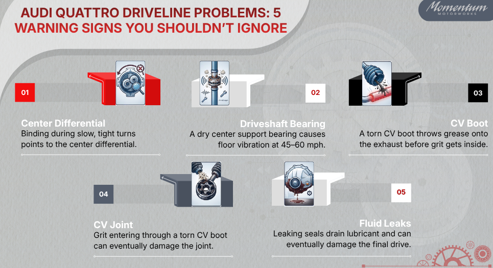 Audi quattro Driveline Problems 5 Warning Signs You Shouldn’t Ignore.